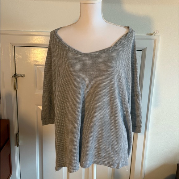 Free People Tops - Free People Gray Knit Sweater